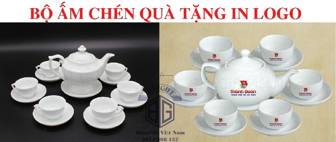 Đơn vị cung cấp ấm chén in logo Bắc Giang chất lượng, giá rẻ 6
