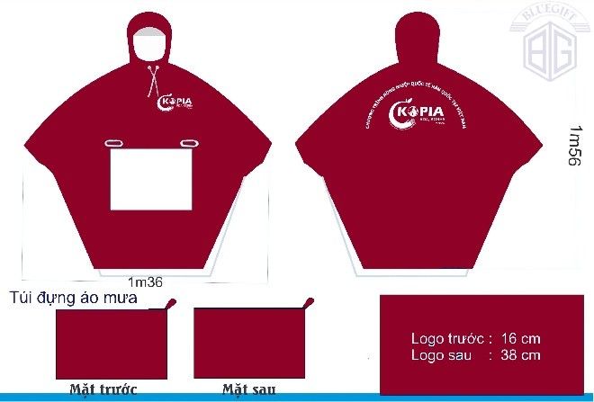 Sản xuất và in áo mưa Lai Châu theo yêu cầu 3 miễn phí 1