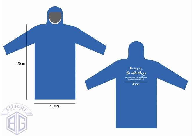 Sản xuất và in áo mưa Lai Châu theo yêu cầu 3 miễn phí 9